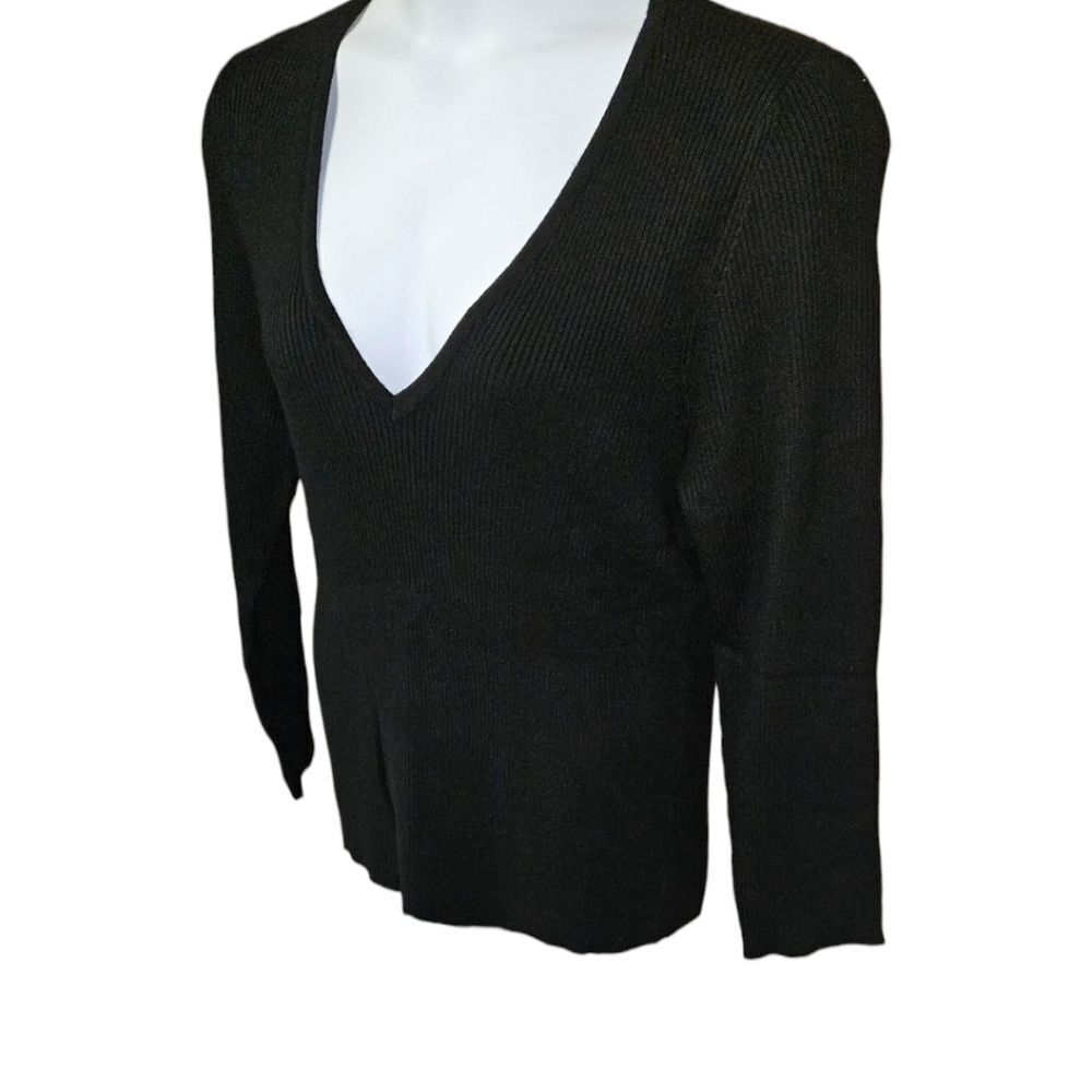 TORRID BLACK FITTED PULLOVER SWEATER PLUS SIZE 3X - Picture 8 of 15